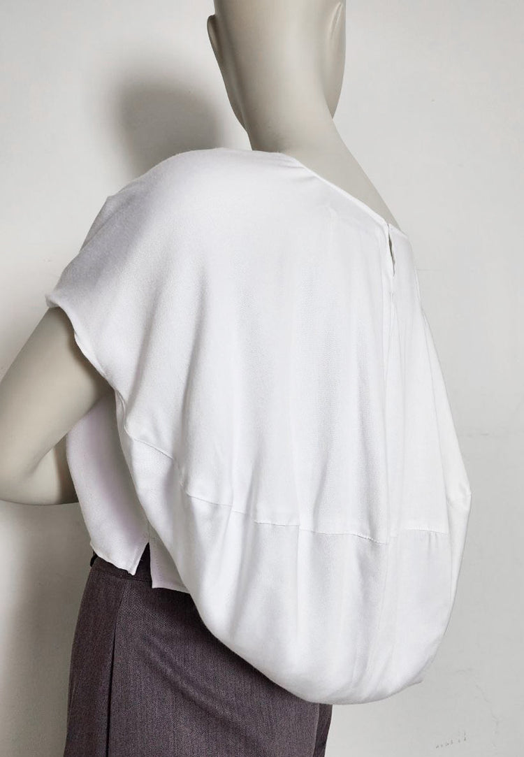 RGE Viscose Sateen Draped Bubble top