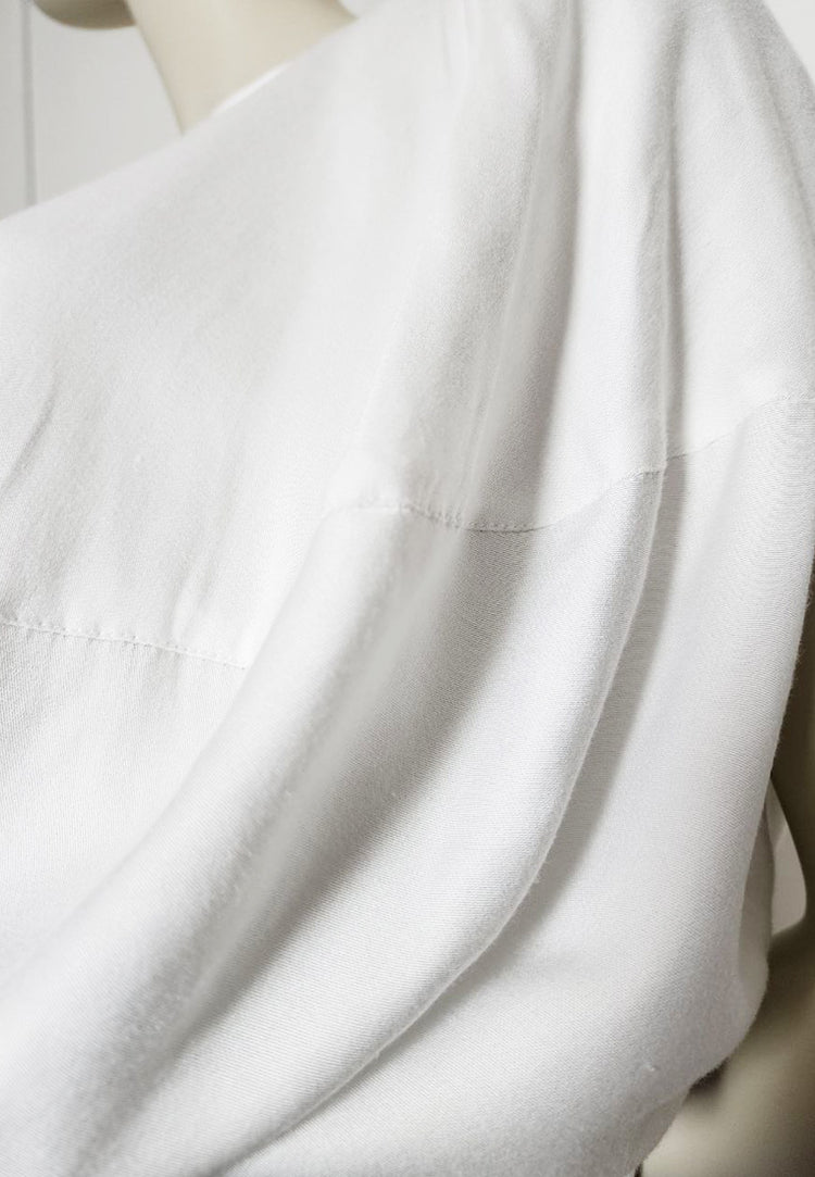 RGE Viscose Sateen Draped Bubble top