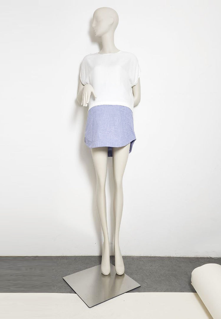 RGE Viscose Herringbone Hi-lo Top