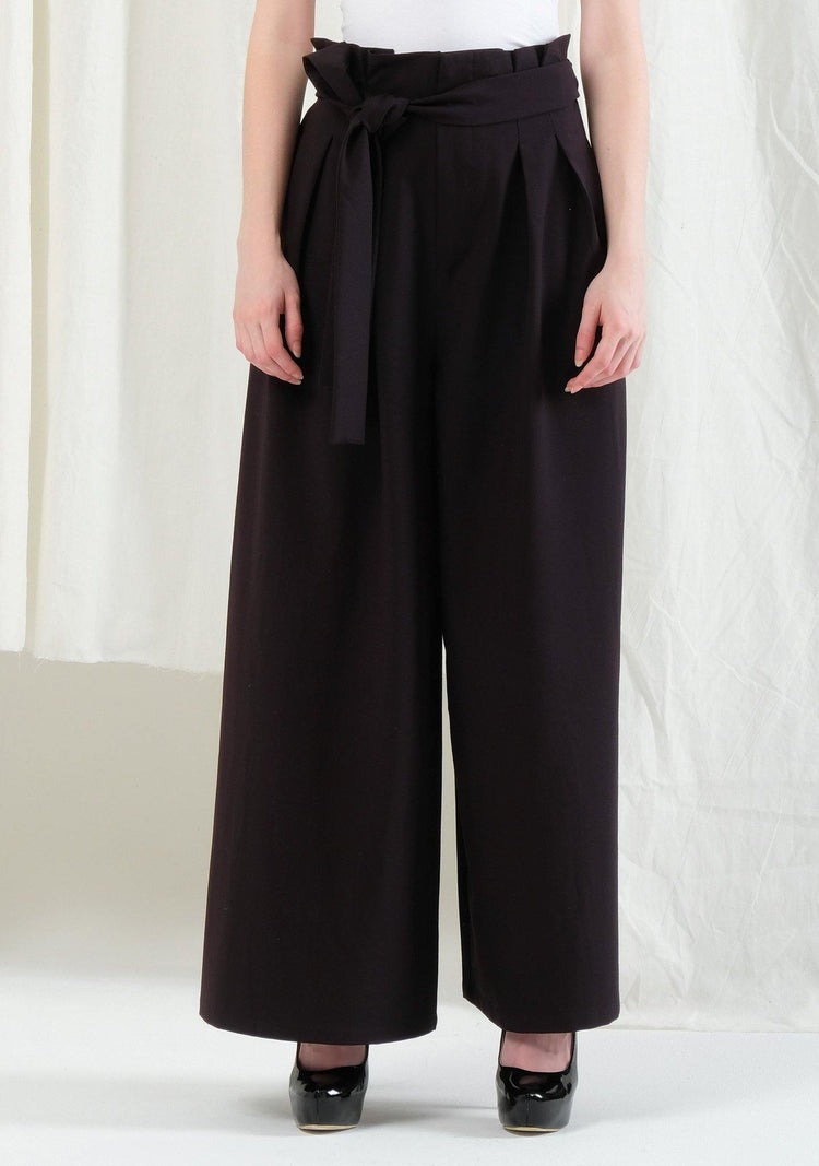 Caspian Extreme Flare Trouser Pants - Black Stone - SALIENT LABEL