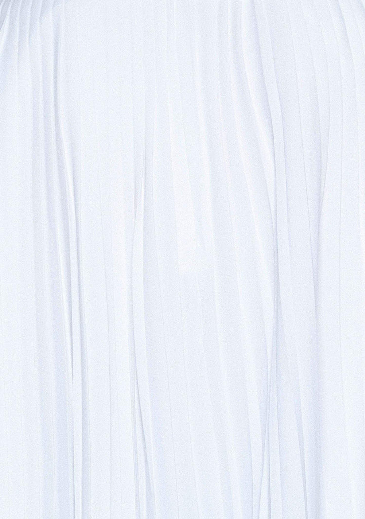 DELAINA PLEATED TOP - GLACIER WHITE - SALIENT LABEL