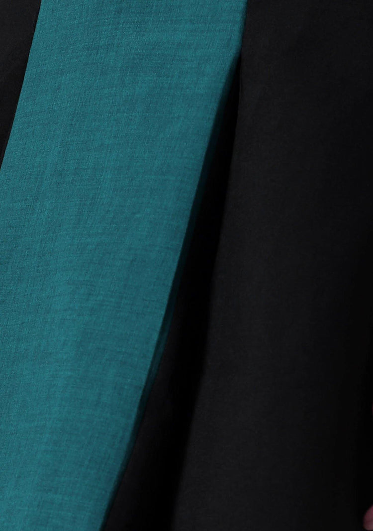 STILES ASYMMETRIC NECKLINE DRESS - PEACOCK - SALIENT LABEL