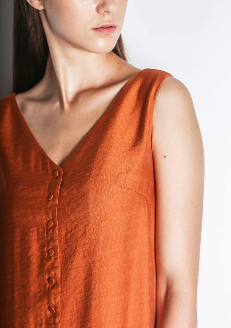 ANGELUS DRESS - DARK CHEEDAR - SALIENT LABEL