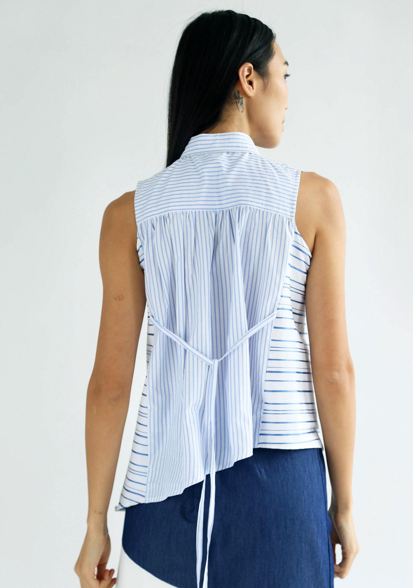 BRIGANTE MULTI STRIPE TOP - SALIENT LABEL