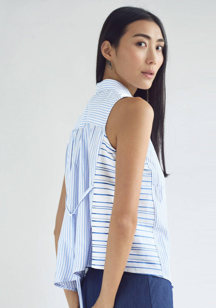 BRIGANTE MULTI STRIPE TOP - SALIENT LABEL