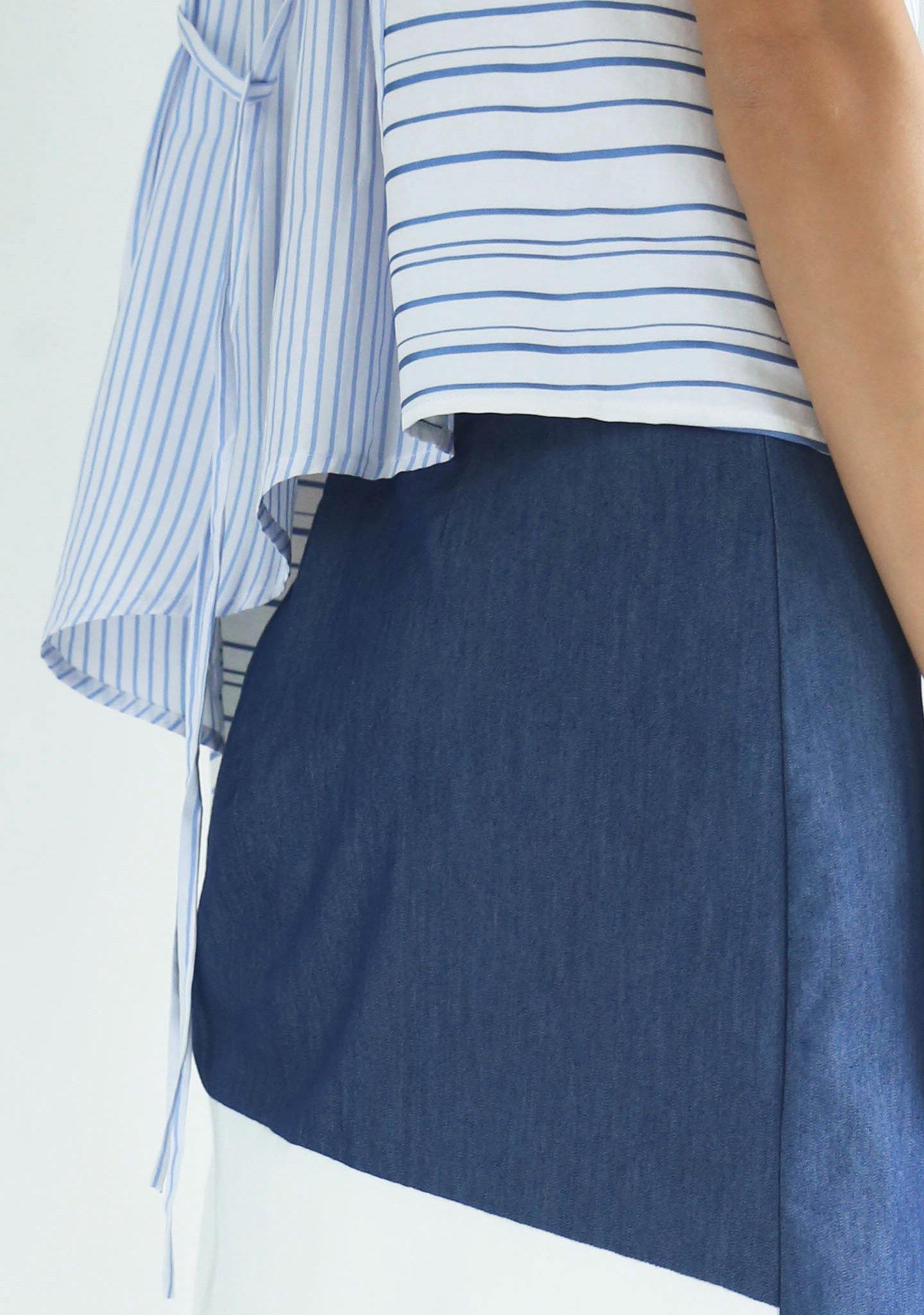 BRIGANTE MULTI STRIPE TOP - SALIENT LABEL