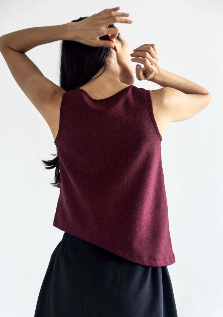CALA TOP - MULTI (RED/BLACK) - SALIENT LABEL