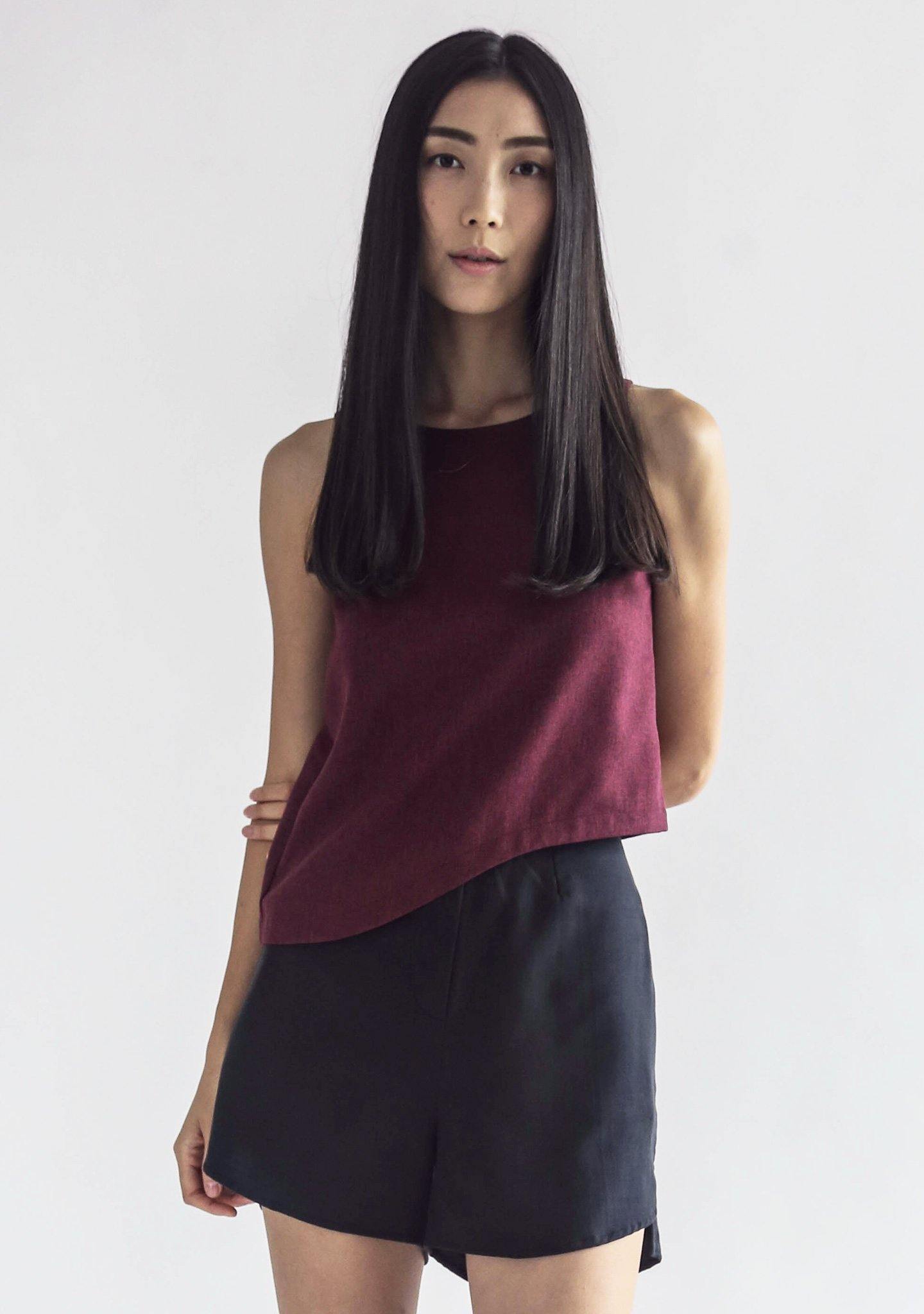 CALA TOP - MULTI (RED/BLACK) - SALIENT LABEL