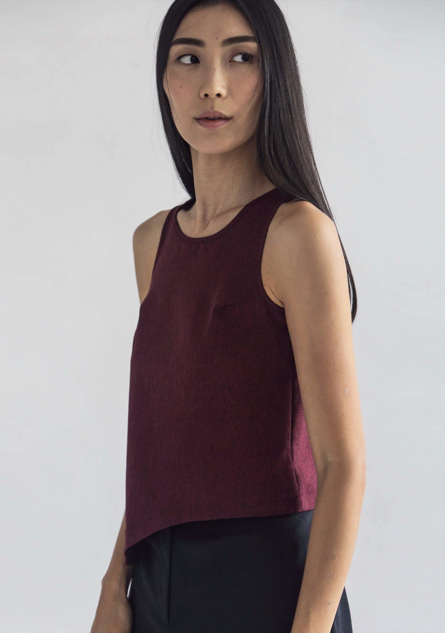 CALA TOP - MULTI (RED/BLACK) - SALIENT LABEL
