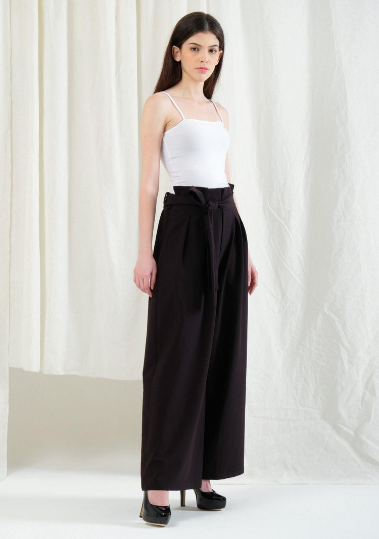 Caspian Extreme Flare Trouser Pants - Black Stone - SALIENT LABEL