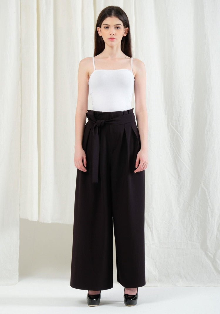 Caspian Extreme Flare Trouser Pants - Black Stone - SALIENT LABEL