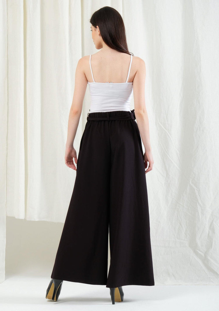 Caspian Extreme Flare Trouser Pants - Black Stone - SALIENT LABEL