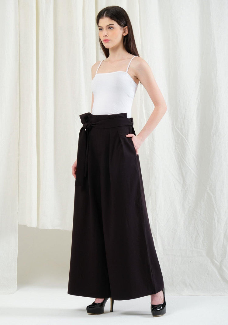 Caspian Extreme Flare Trouser Pants - Black Stone - SALIENT LABEL