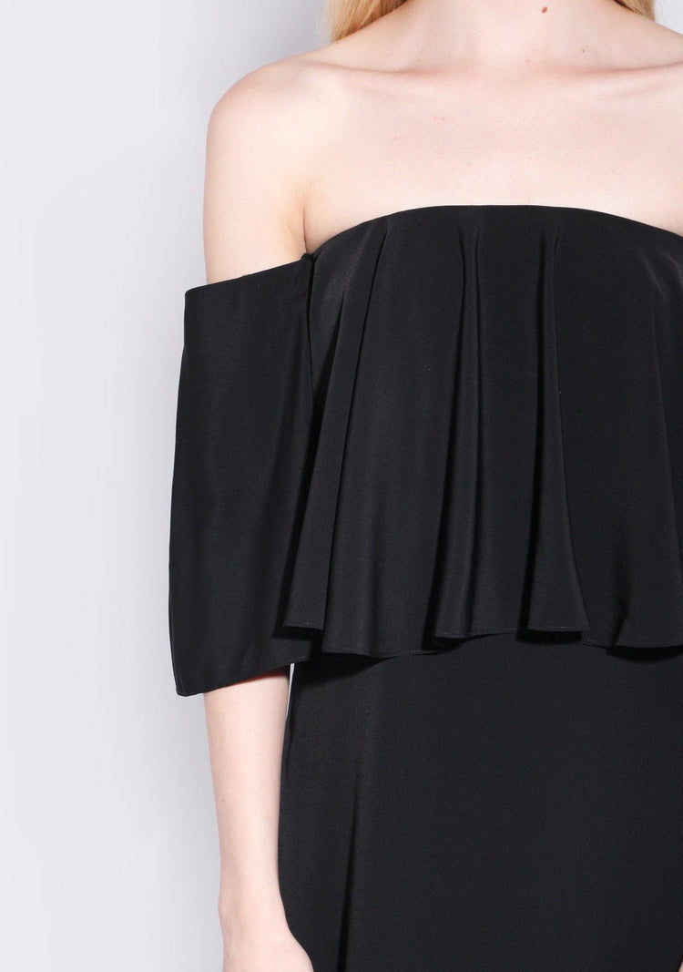 Chirico Off Shoulder Dress in Black - SALIENT LABEL