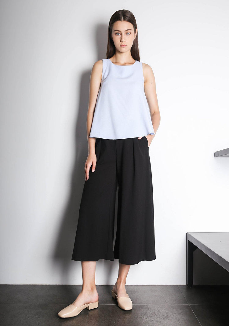 CLEO TOP - POWDER BLUE - SALIENT LABEL