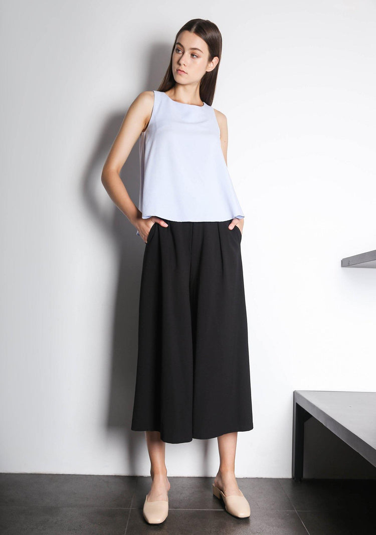 CLEO TOP - POWDER BLUE - SALIENT LABEL