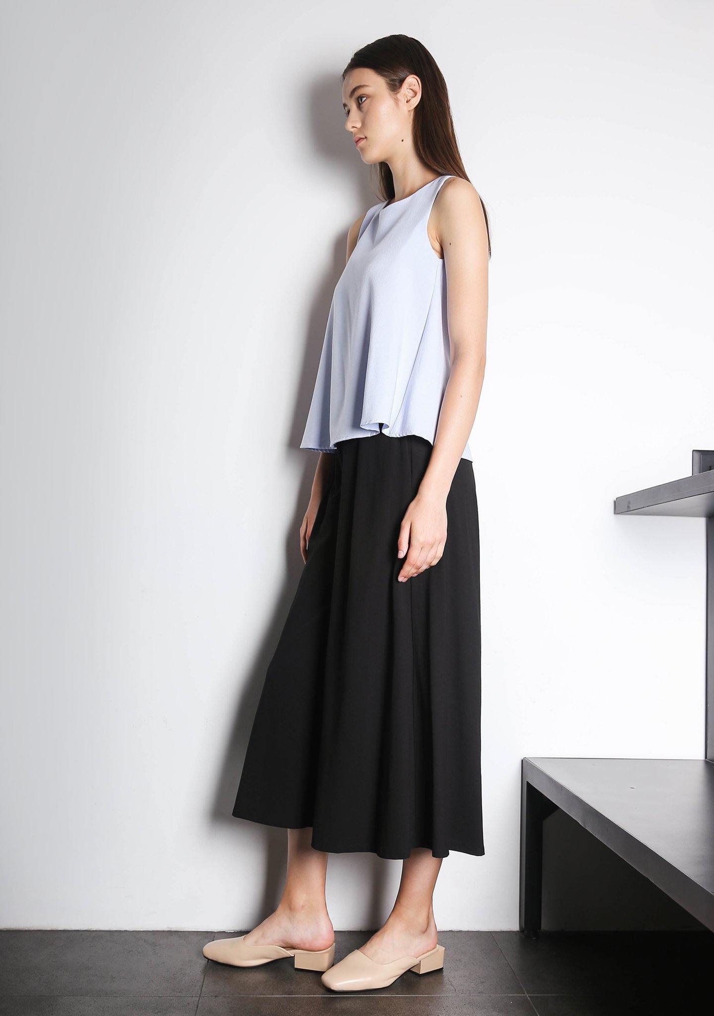 CLEO TOP - POWDER BLUE - SALIENT LABEL
