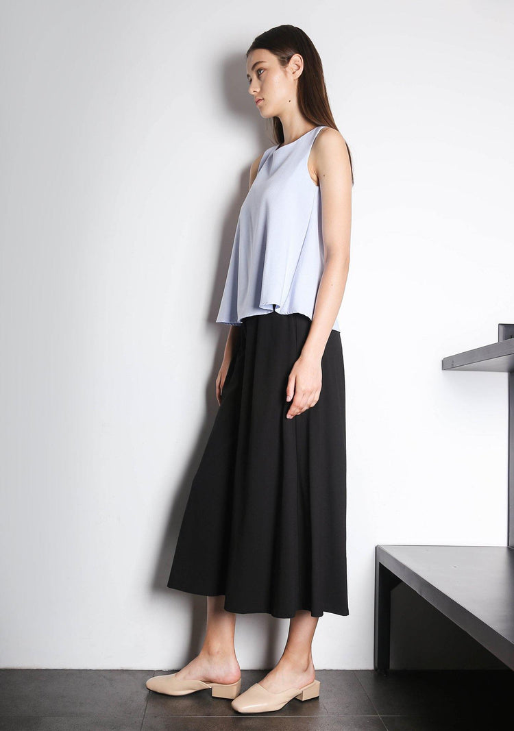 CLEO TOP - POWDER BLUE - SALIENT LABEL