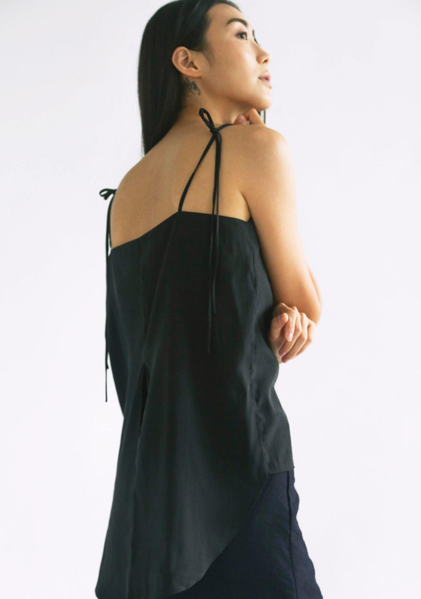 EVAL TIE SASH CUPRO CAMI - SALIENT LABEL