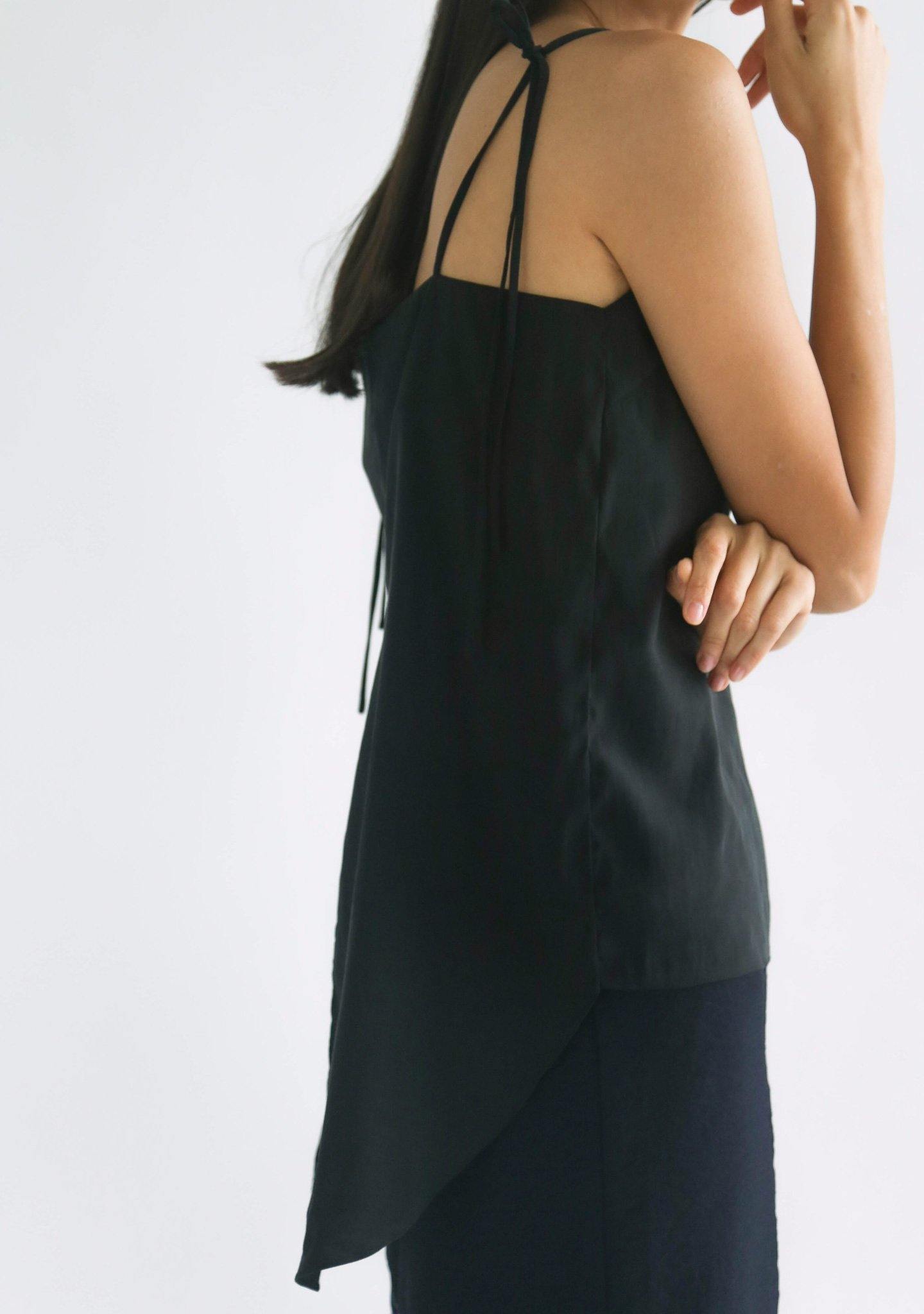 EVAL TIE SASH CUPRO CAMI - SALIENT LABEL