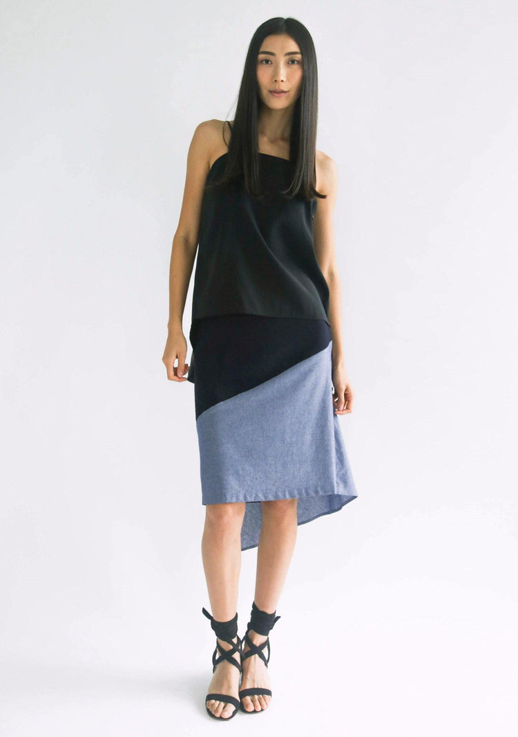 EVAL TIE SASH CUPRO CAMI - SALIENT LABEL
