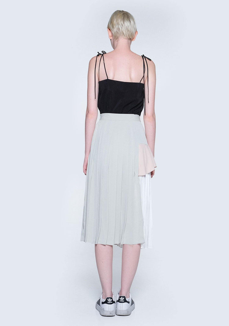 ELKIN PLEATED COLOURBLOCK SKIRT - HUSH - SALIENT LABEL