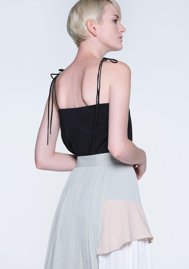 ELKIN PLEATED COLOURBLOCK SKIRT - HUSH - SALIENT LABEL