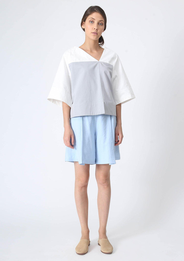 ESSEL ASYMMETRIC BOXY TOP - SALIENT LABEL