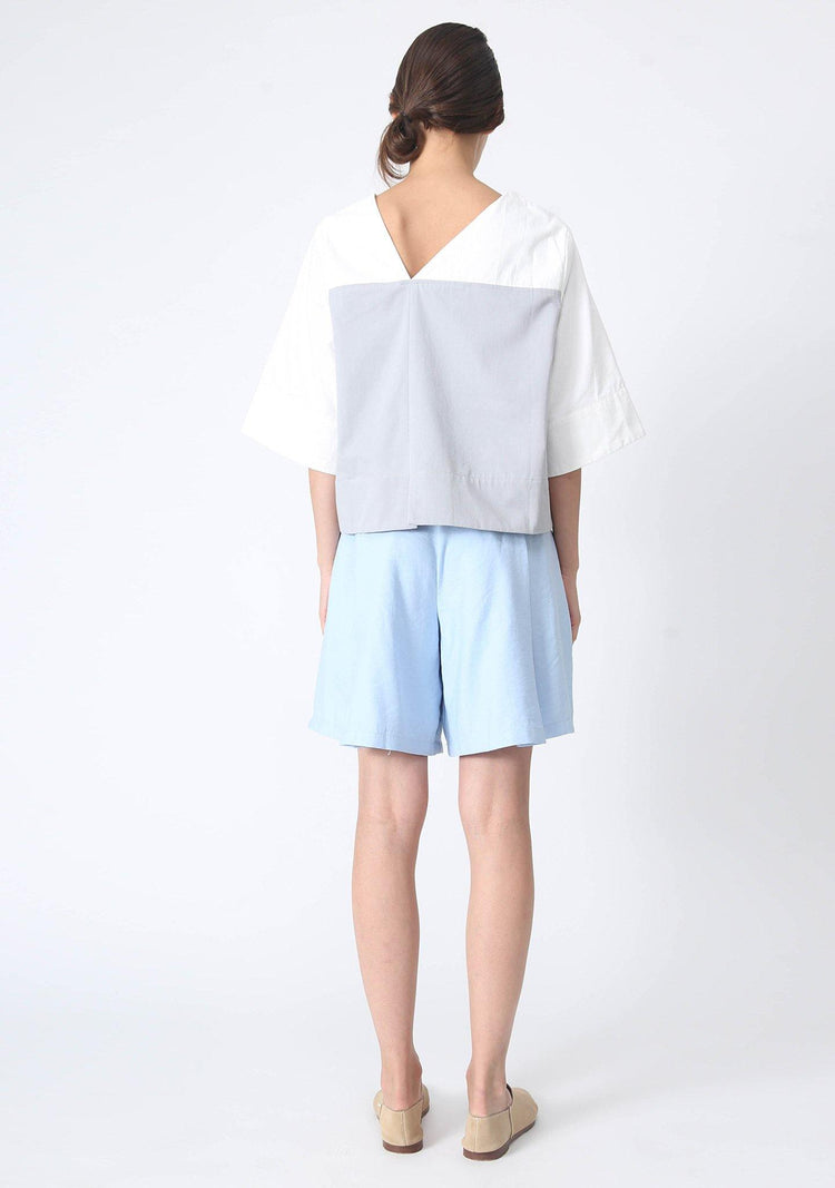 ESSEL ASYMMETRIC BOXY TOP - SALIENT LABEL