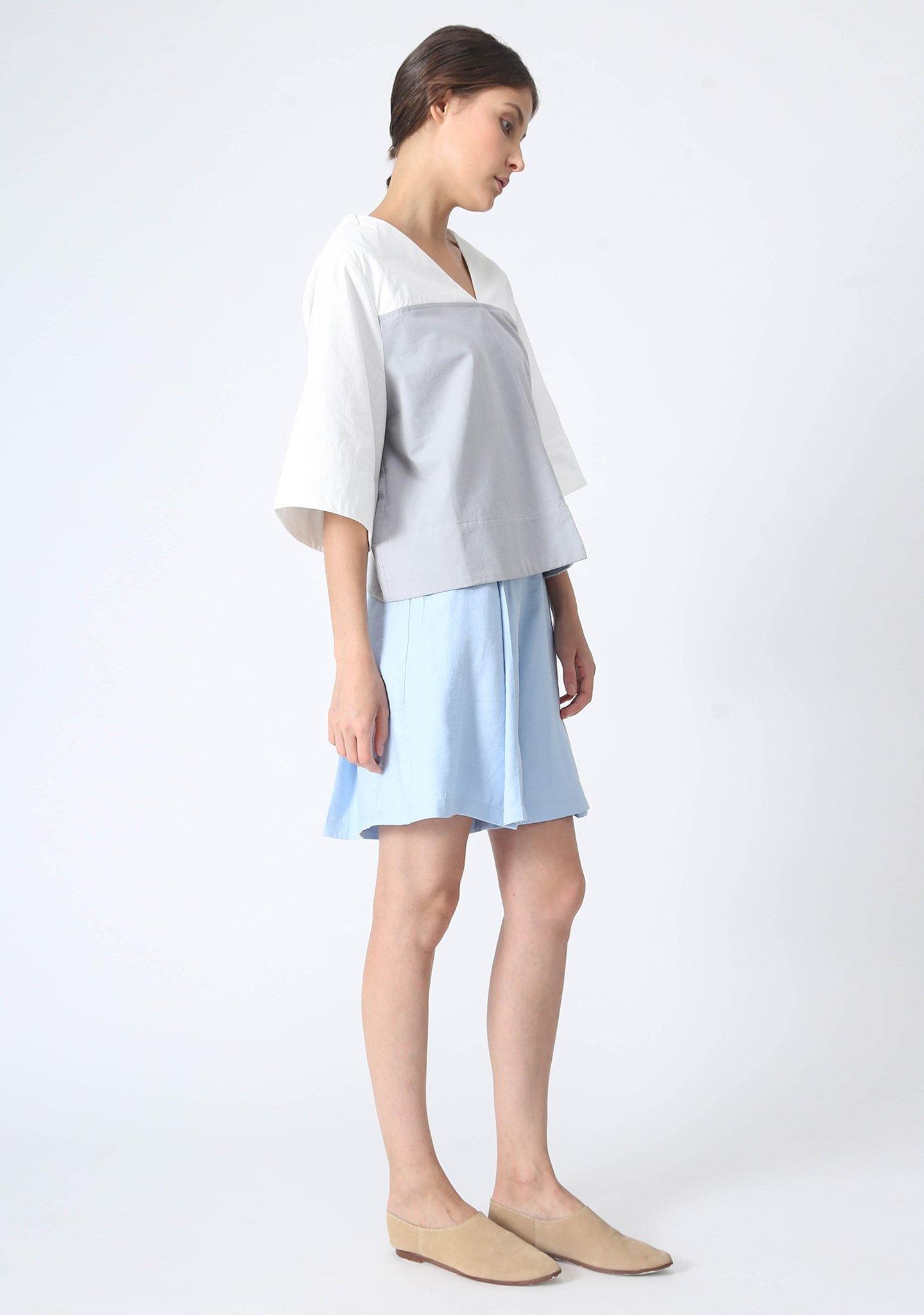 ESSEL ASYMMETRIC BOXY TOP - SALIENT LABEL
