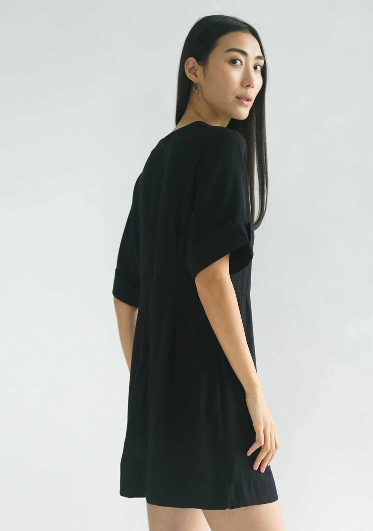 HARRIS DRESS - BLACK - SALIENT LABEL