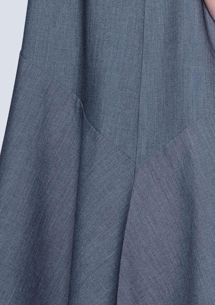Carson Asymmetric Sleeveless Dress - Shadow - SALIENT LABEL