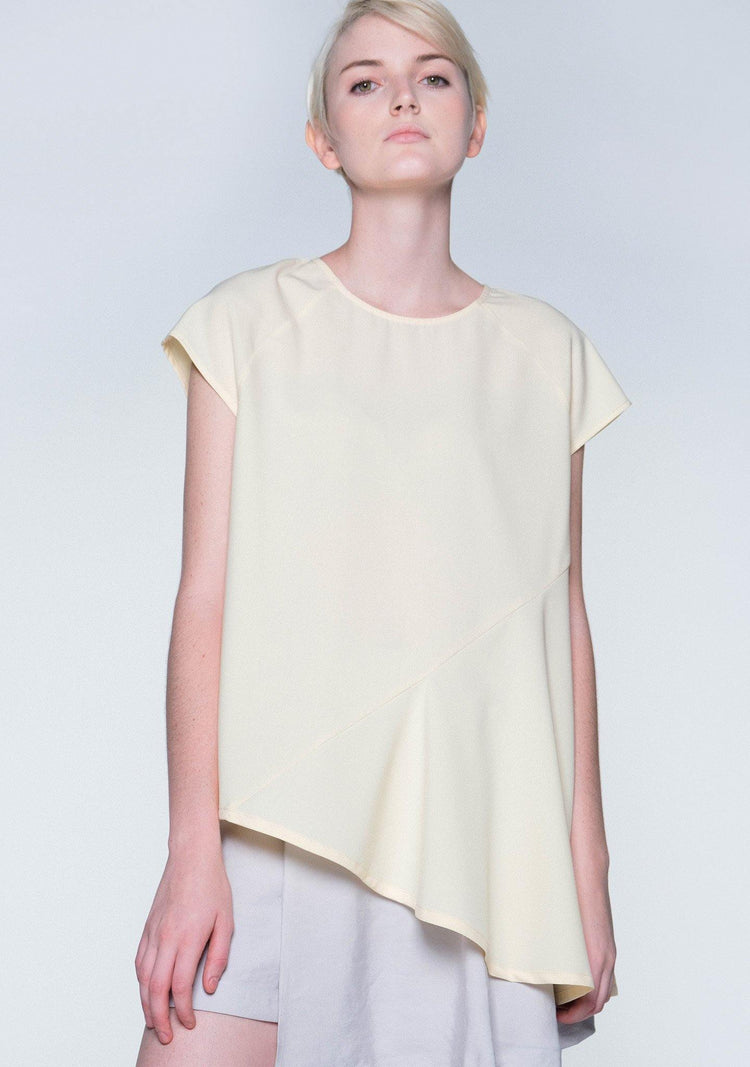 Horus Asymmetric Top - Royal Cream - SALIENT LABEL