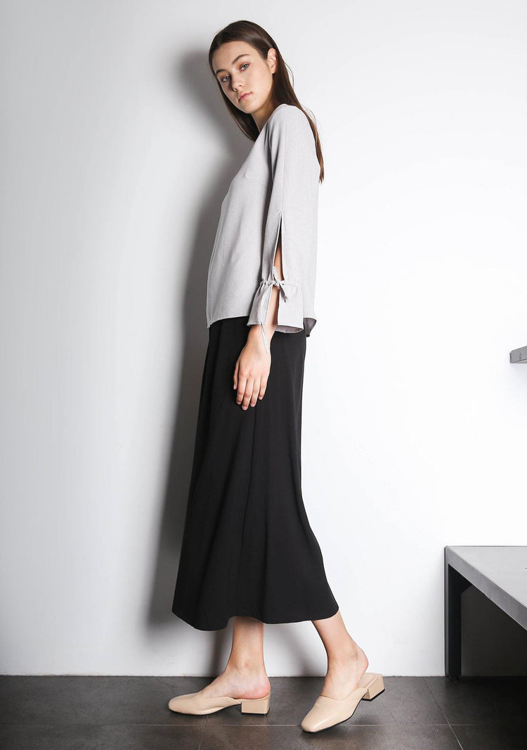 IKO LONG SLEEVED BLOUSE - SILVER CITY - SALIENT LABEL
