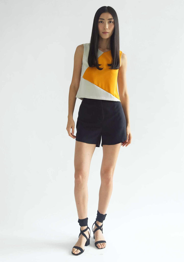 IRMA ANGLED TOP- BAND OF GOLD - SALIENT LABEL
