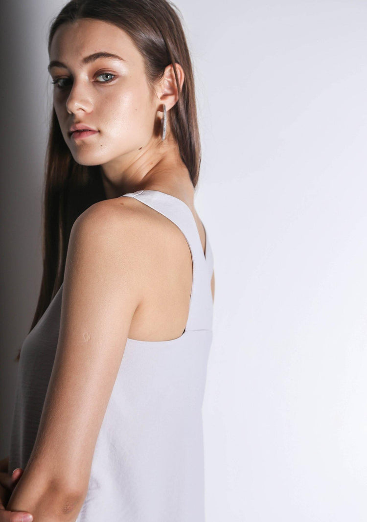 ISHA ASYMMETRIC BACK TOP - ORCHID TINT - SALIENT LABEL