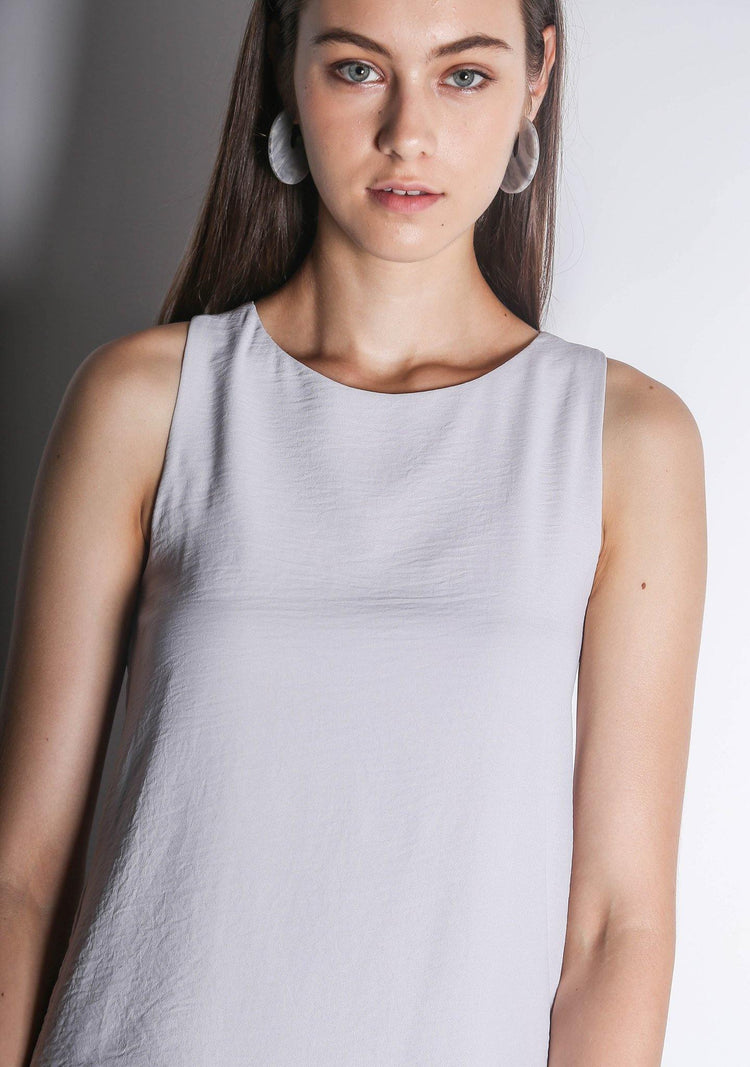 ISHA ASYMMETRIC BACK TOP - ORCHID TINT - SALIENT LABEL
