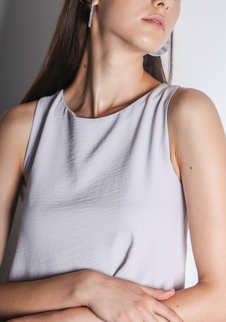 ISHA ASYMMETRIC BACK TOP - ORCHID TINT - SALIENT LABEL