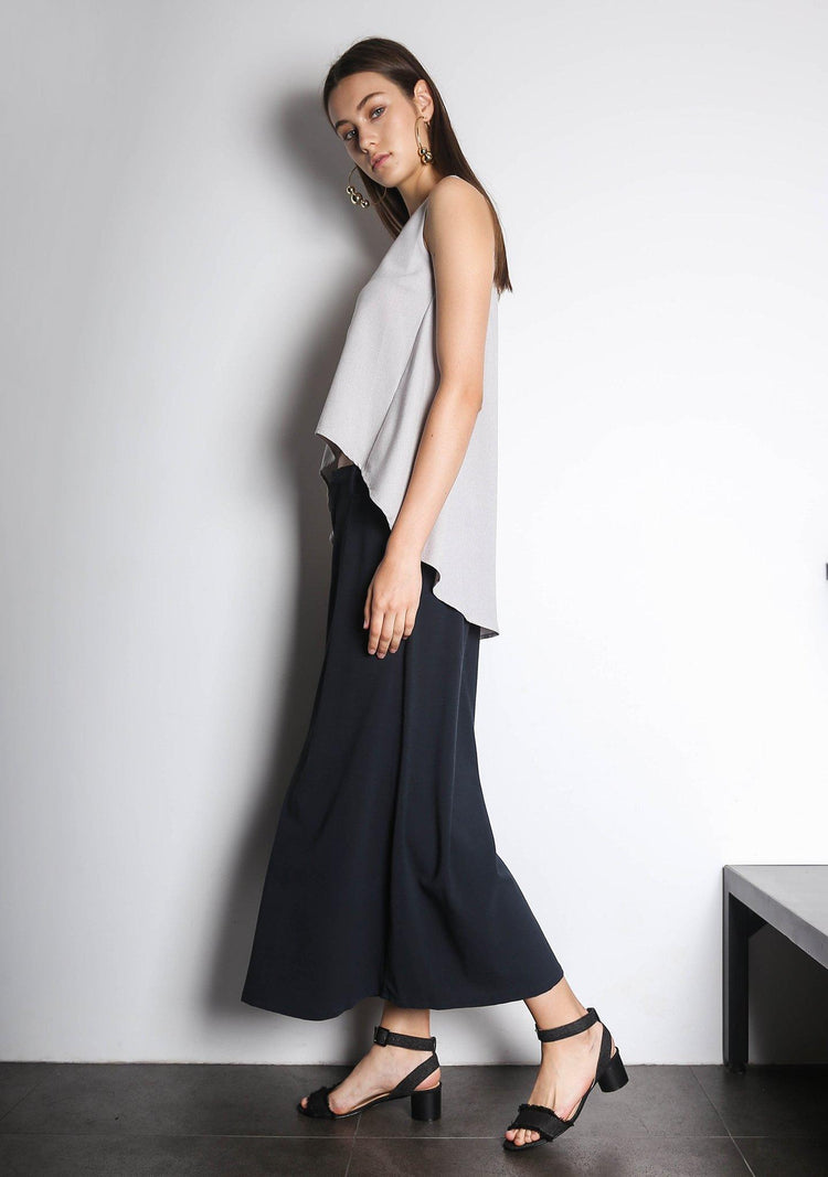 KETEL DIP BACK HEM TOP - SILVER CITY - SALIENT LABEL