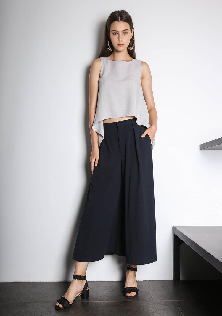 KETEL DIP BACK HEM TOP - SILVER CITY - SALIENT LABEL