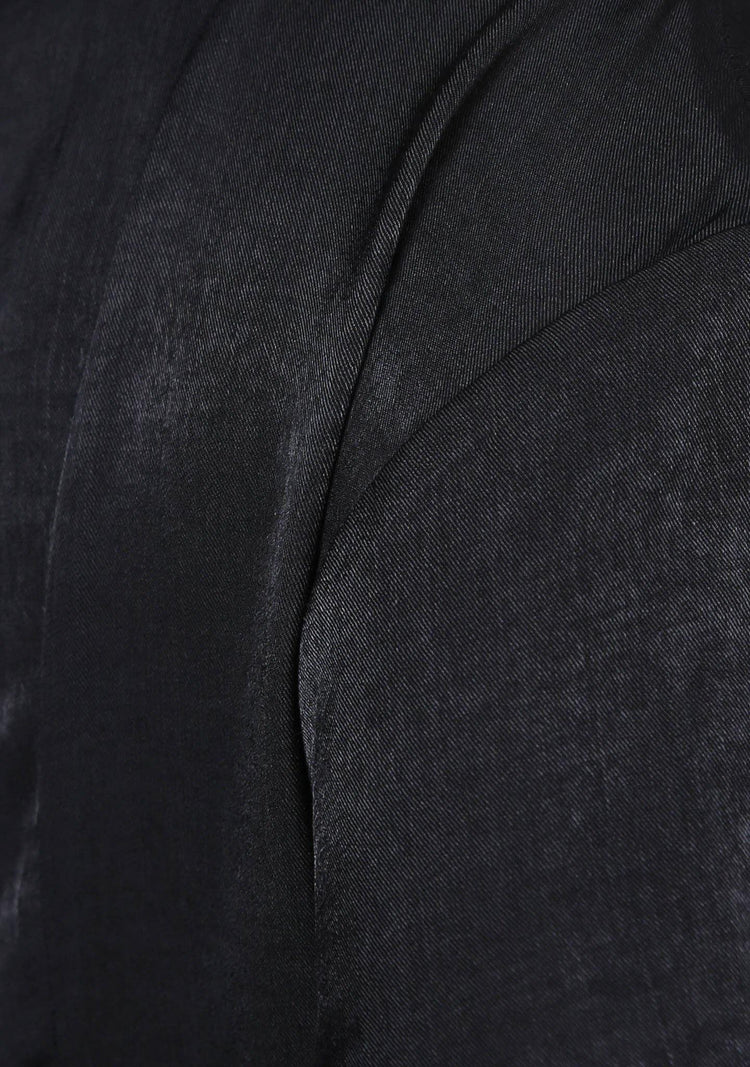 KIMBLE LANTERN SLEEVE BLOUSE - ANTHRACITE - SALIENT LABEL