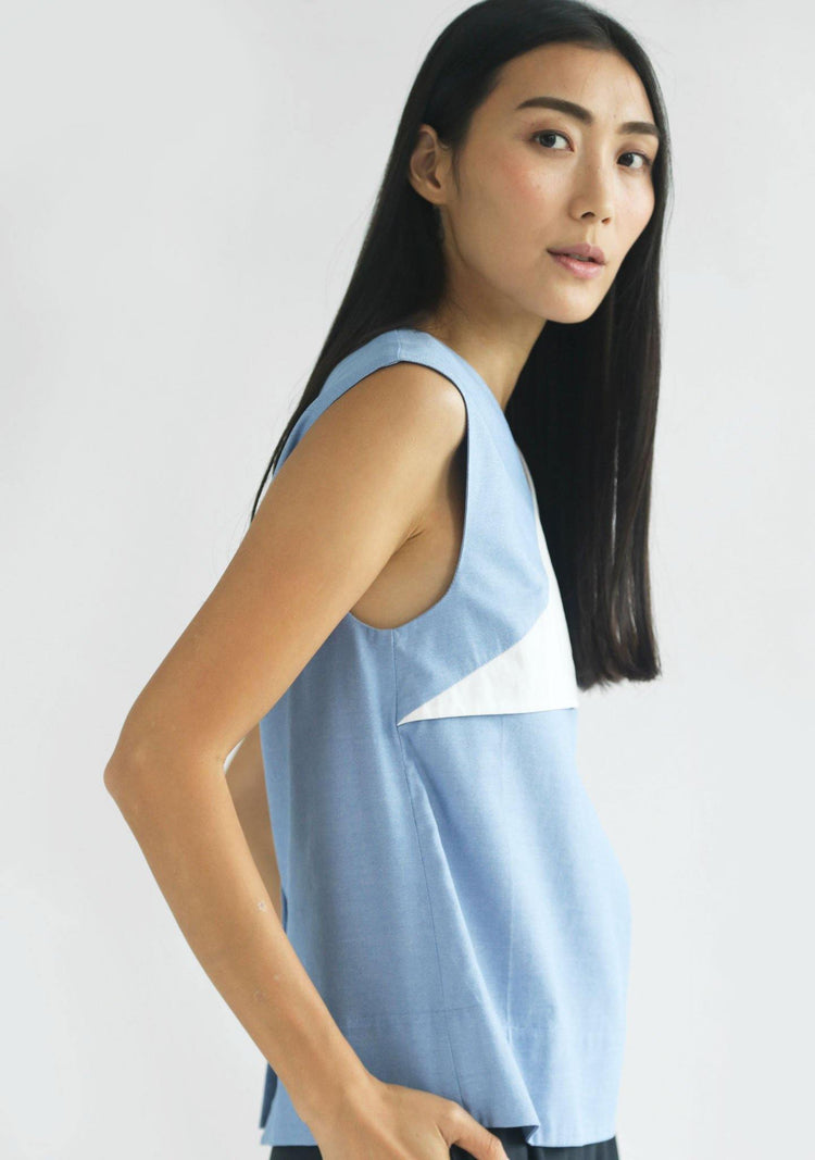 Navigate Contrast Colour Flap Top - SALIENT LABEL