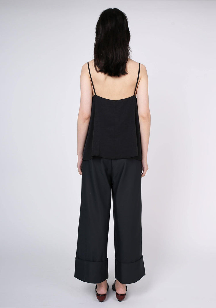 Nikko Square Neckline Cami Top - Tricorn Black - SALIENT LABEL