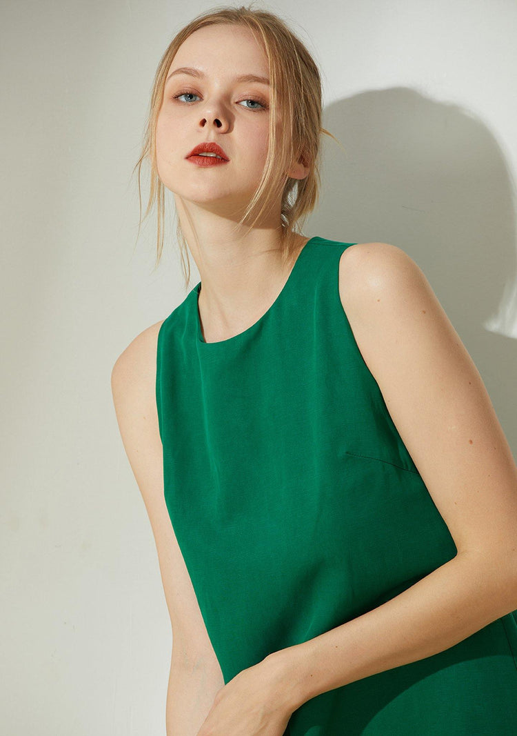 Odette Cut-out Back Shift Dress - Botanical - SALIENT LABEL