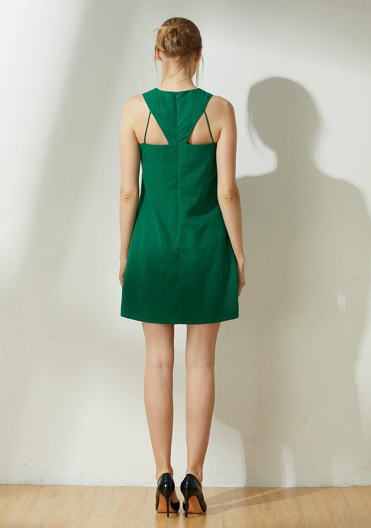 Odette Cut-out Back Shift Dress - Botanical - SALIENT LABEL