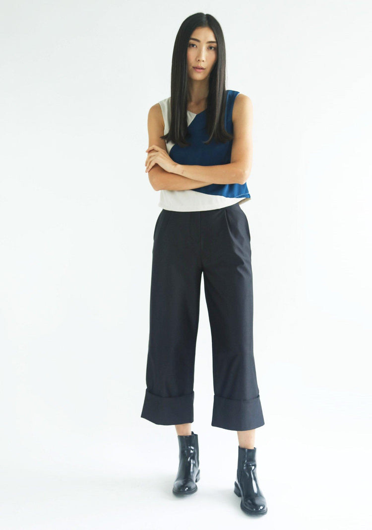 ROSENBURG CUFF PANTS - GRAPHITE BLACK - SALIENT LABEL