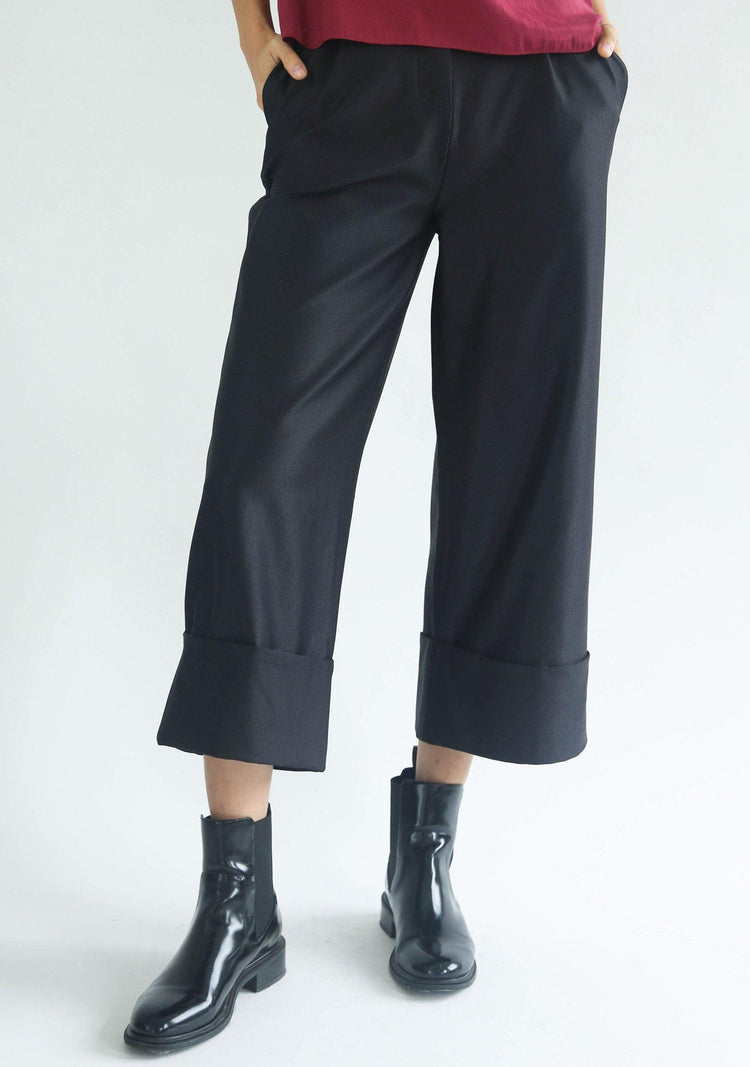 ROSENBURG CUFF PANTS - GRAPHITE BLACK - SALIENT LABEL