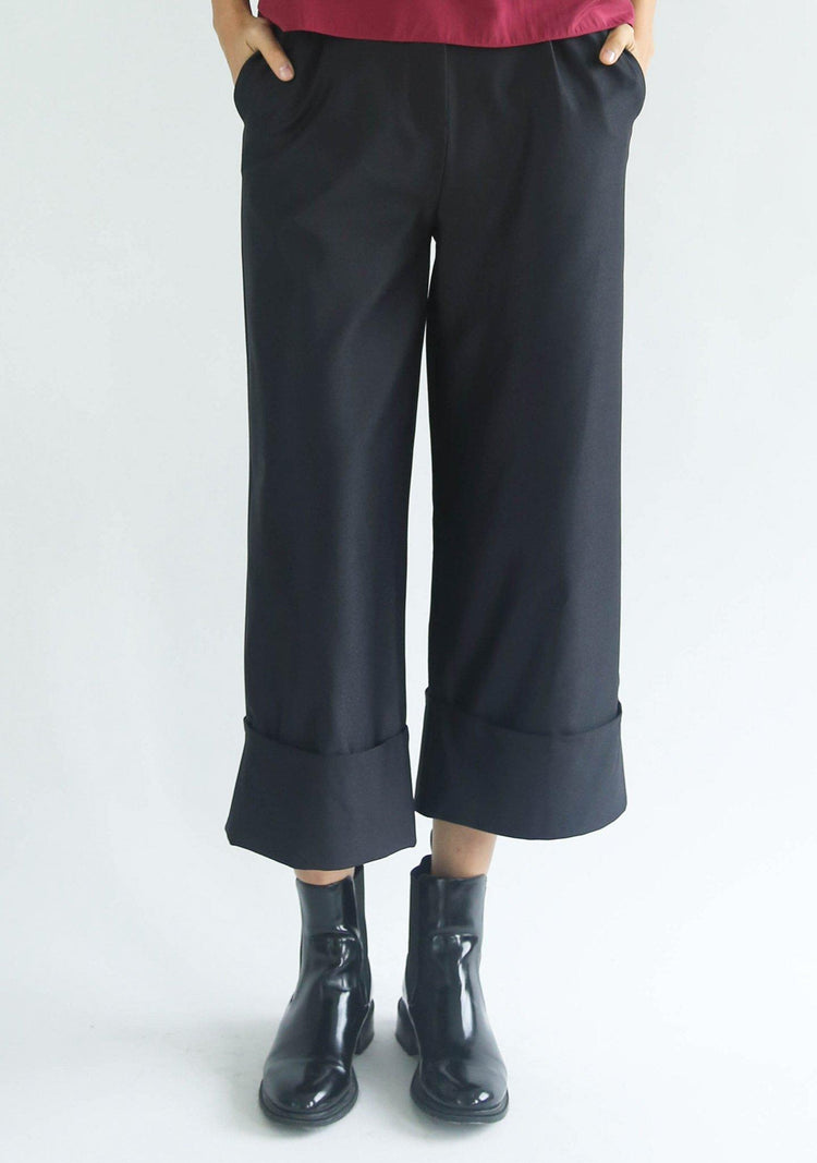 ROSENBURG CUFF PANTS - GRAPHITE BLACK - SALIENT LABEL