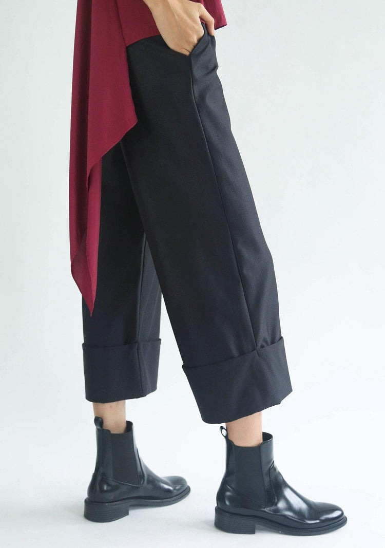 ROSENBURG CUFF PANTS - GRAPHITE BLACK - SALIENT LABEL