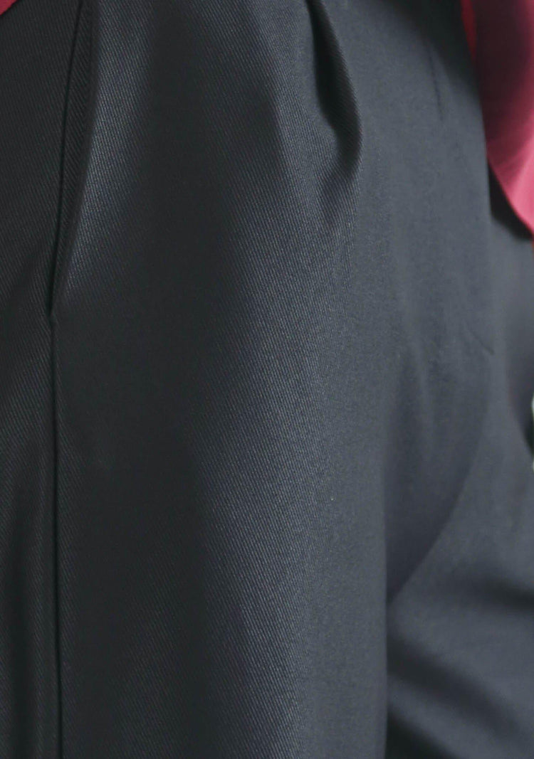 ROSENBURG CUFF PANTS - GRAPHITE BLACK - SALIENT LABEL